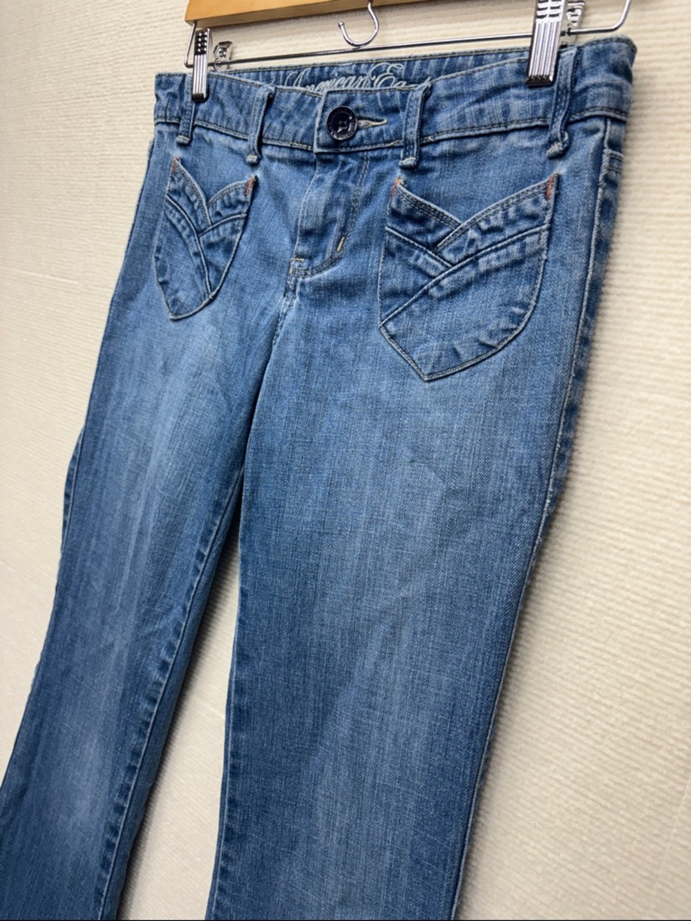 American Eagle Outfitters Medium Blue Flare Jeans - Picture 3 of 8